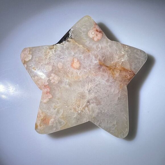Flower Agate Star Carving (6)‎ - Picture 4 of 8